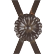 Safavieh Mizell Moon Iron Gateway in Brown