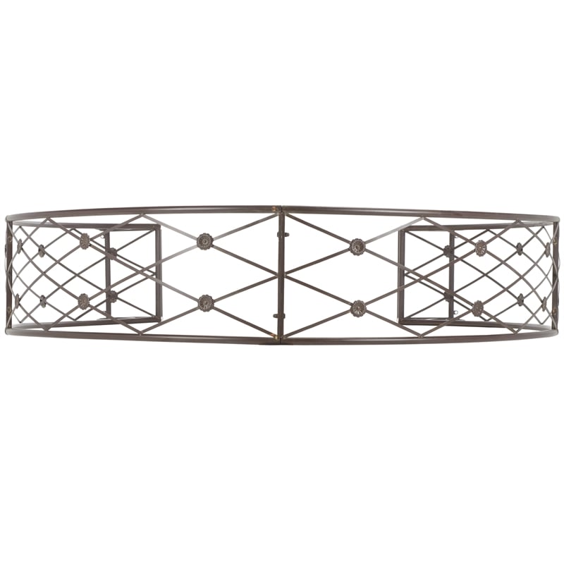 Safavieh Mizell Moon Iron Gateway in Brown