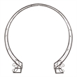 Safavieh Mizell Moon Iron Gateway in Brown