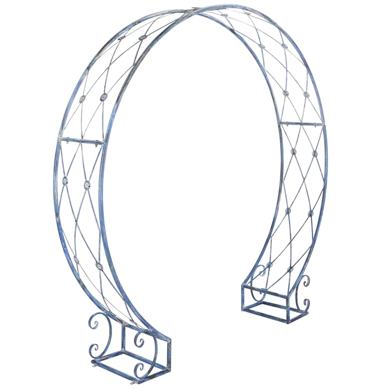 Safavieh Mizell Moon Iron Gateway in Blue