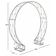 Safavieh Mizell Moon Iron Gateway in Green
