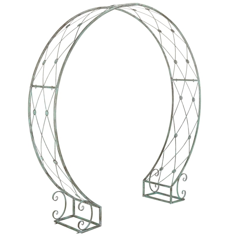 Safavieh Mizell Moon Iron Gateway in Green