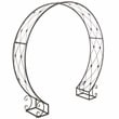 Safavieh Mizell Moon Iron Gateway in Black / Rust