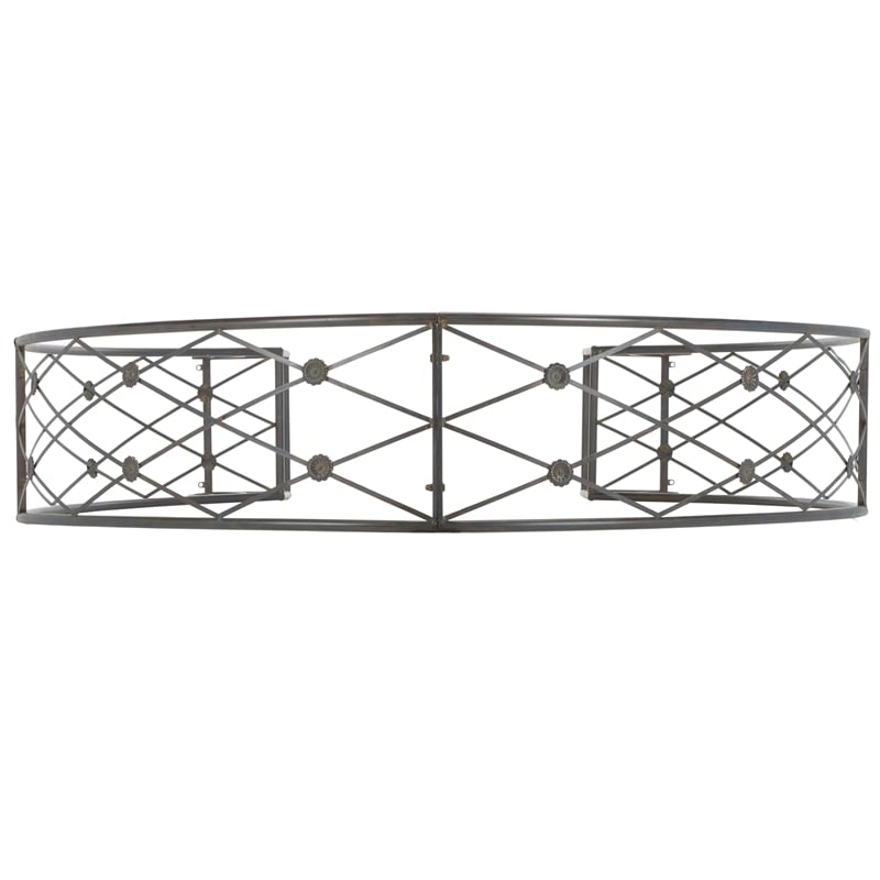 Safavieh Mizell Moon Iron Gateway in Black / Rust