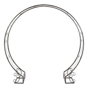 Safavieh Mizell Moon Iron Gateway in Black / Rust