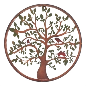 Safavieh 20&quot Tree Of Life Iron Wall Art in Rust