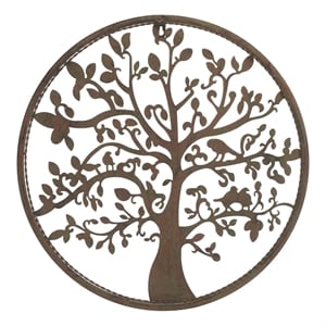 Safavieh 20&quot Tree Of Life Iron Wall Art in Blue