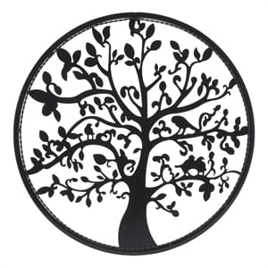 Safavieh 20&quot Tree Of Life Iron Wall Art in Black
