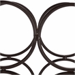 Safavieh Floyd 4 Wine Iron Bottle Holder in Brown
