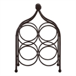 Safavieh Floyd 4 Wine Iron Bottle Holder in Brown
