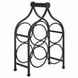 Safavieh Floyd 4 Wine Iron Bottle Holder in Black