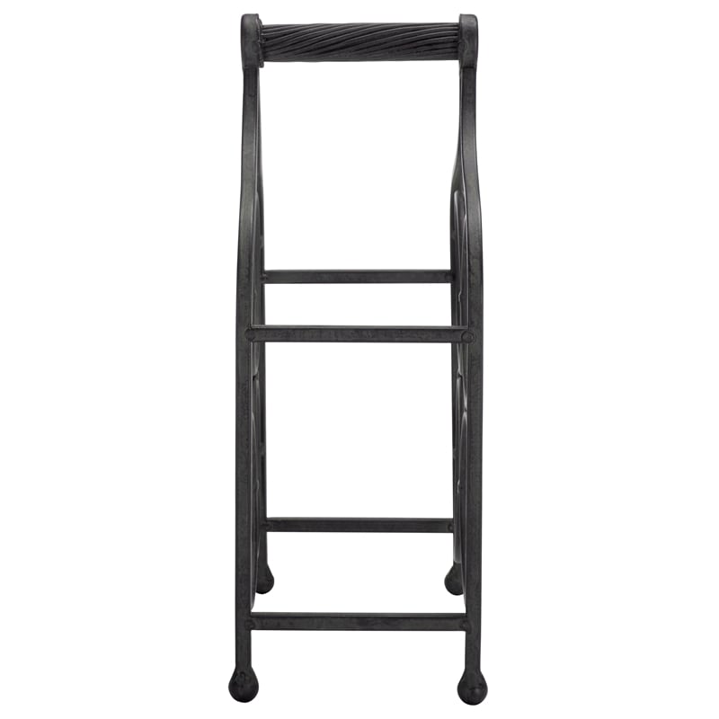 Safavieh Floyd 4 Wine Iron Bottle Holder in Black