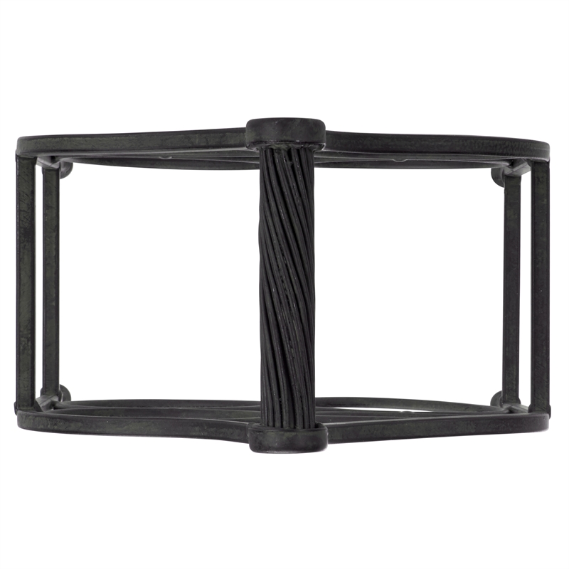 Safavieh Floyd 4 Wine Iron Bottle Holder in Black