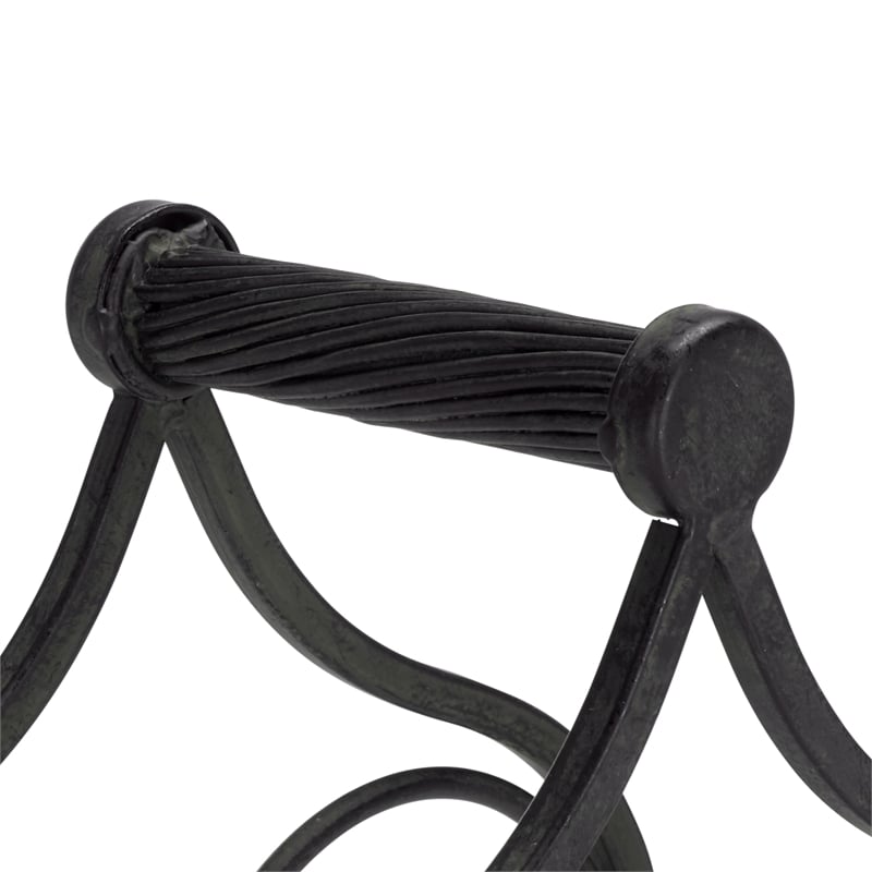 Safavieh Floyd 4 Wine Iron Bottle Holder in Black