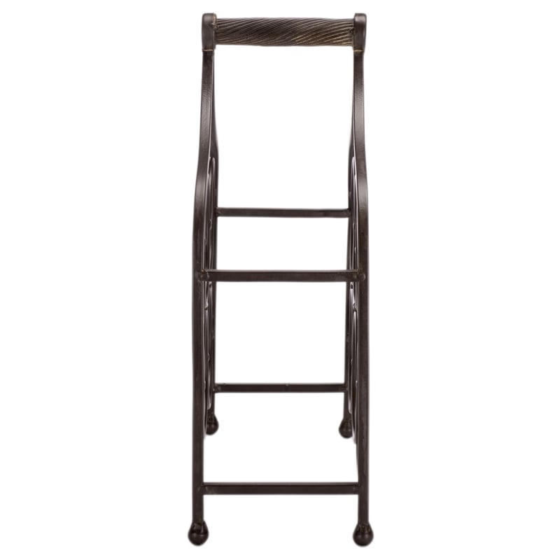 Safavieh Floyd 6 Wine Iron Bottle Holder in Brown