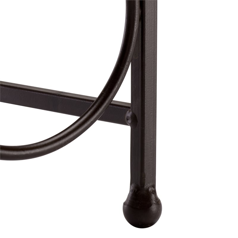 Safavieh Floyd 6 Wine Iron Bottle Holder in Brown