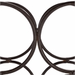 Safavieh Floyd 6 Wine Iron Bottle Holder in Brown