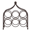 Safavieh Floyd 6 Wine Iron Bottle Holder in Brown