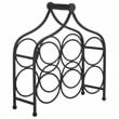 Safavieh Floyd 6 Wine Iron Bottle Holder in Black