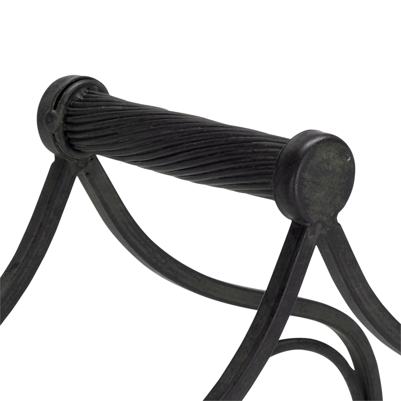 Safavieh Floyd 6 Wine Iron Bottle Holder in Black