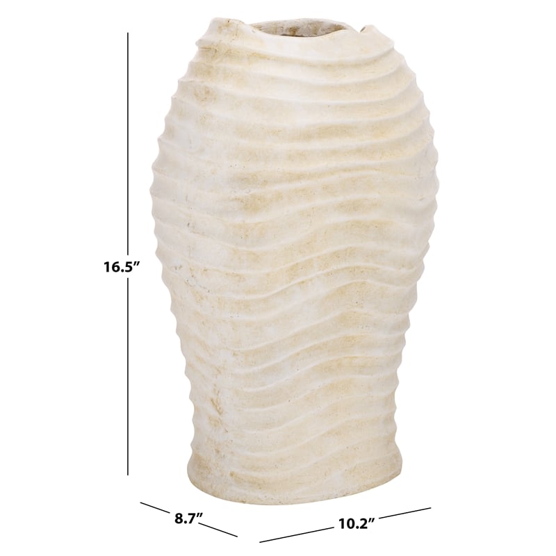 Safavieh Damian Planter Pot  in Off White