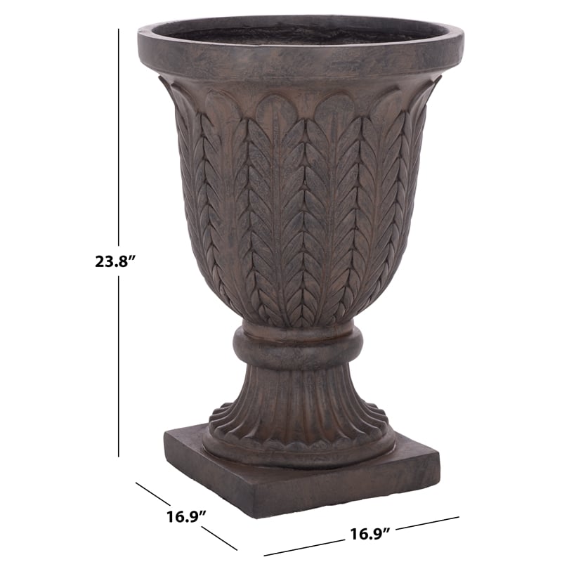 Safavieh Apollo Planter Pot  in Brown