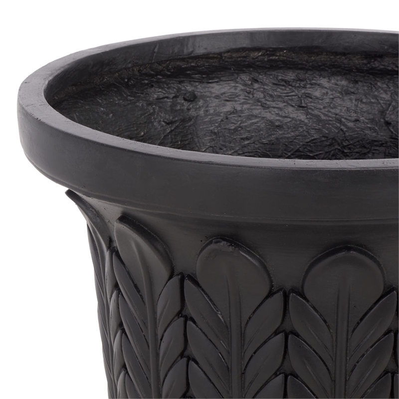 Safavieh Apollo Planter Pot  in Black