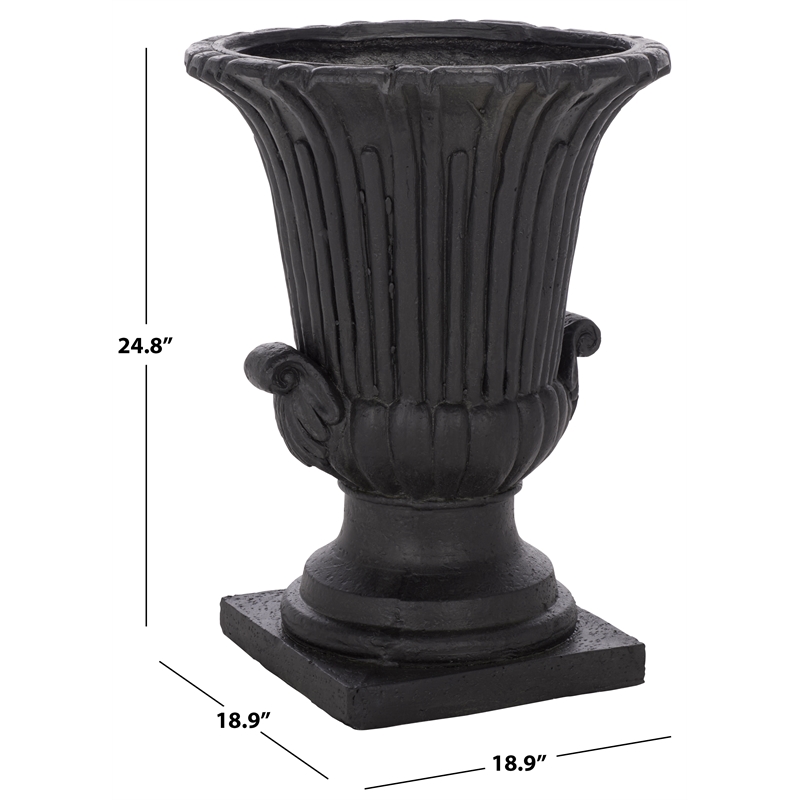 Safavieh Atlas Planter Pot  in Black