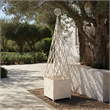 Safavieh Caledonia Iron Trellis Planter in White