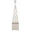Safavieh Caledonia Iron Trellis Planter in White