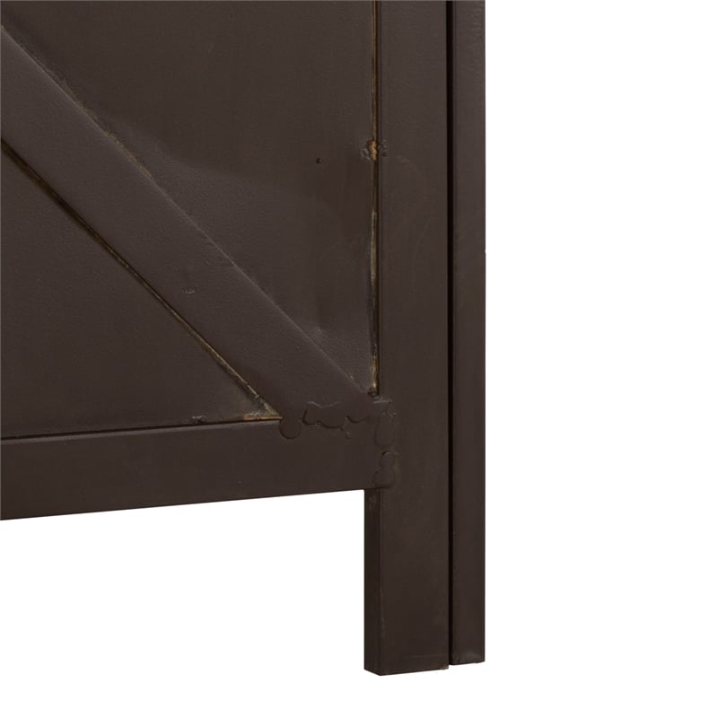 Safavieh Caledonia Iron Trellis Planter in Brown