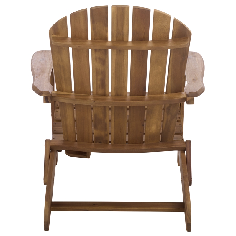 Safavieh Eden Wood Adirondack Chair in Teak