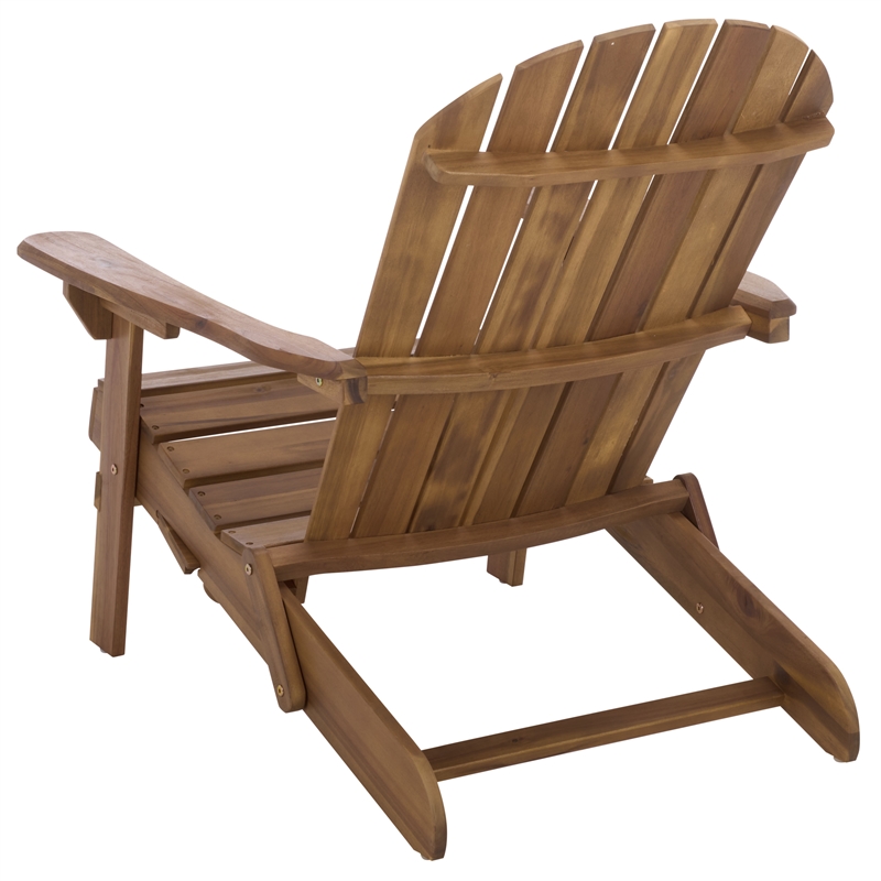Safavieh Eden Wood Adirondack Chair in Teak