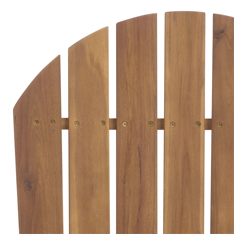 Safavieh Eden Wood Adirondack Chair in Teak