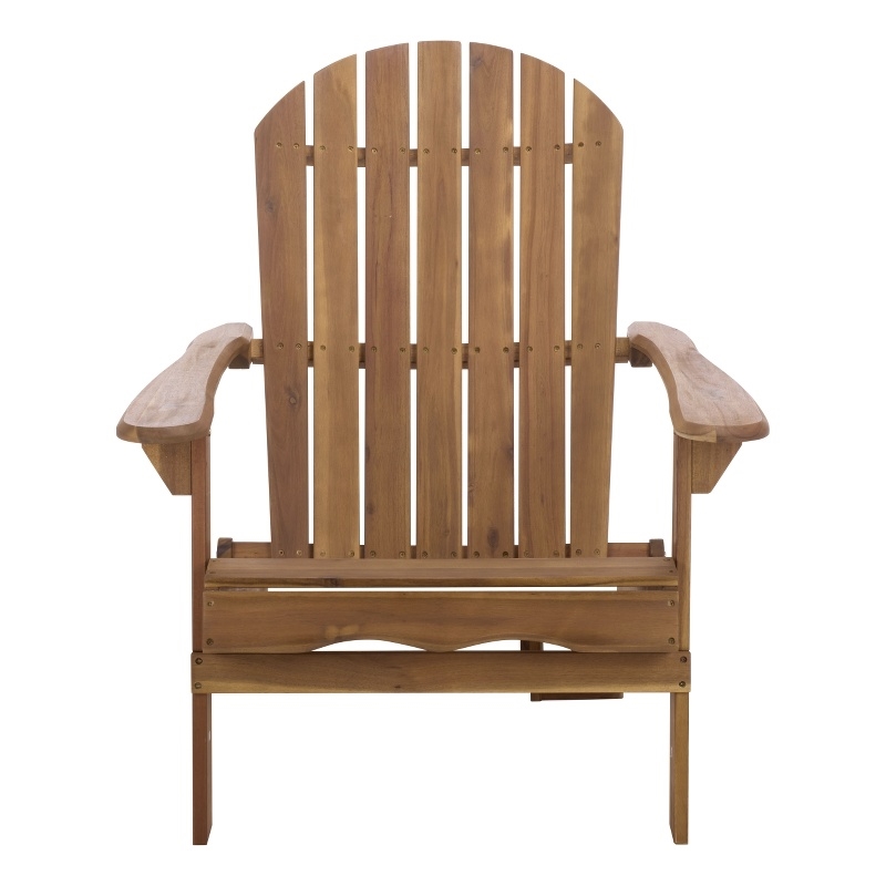Safavieh Eden Wood Adirondack Chair in Teak