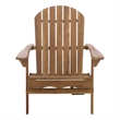 Safavieh Eden Wood Adirondack Chair in Teak