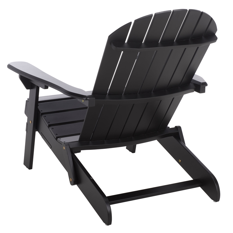 Safavieh Eden Wood Adirondack Chair  in Black