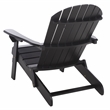 Safavieh Eden Wood Adirondack Chair  in Black