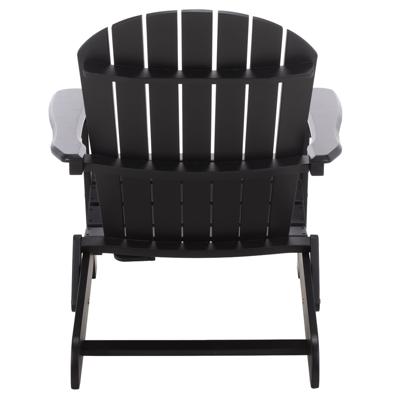 Safavieh Eden Wood Adirondack Chair  in Black
