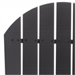 Safavieh Eden Wood Adirondack Chair  in Black
