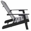 Safavieh Eden Wood Adirondack Chair  in Black
