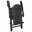 Safavieh Eden Wood Adirondack Chair  in Black
