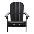 Safavieh Eden Wood Adirondack Chair  in Black