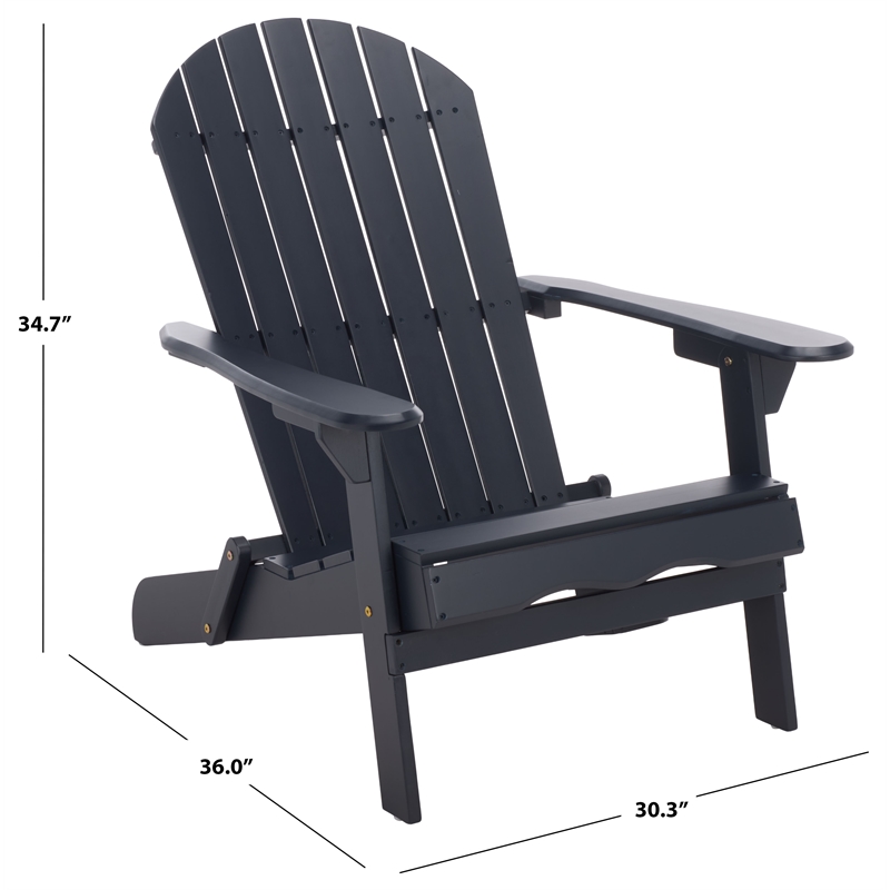 Safavieh Eden Wood Adirondack Chair in Blue