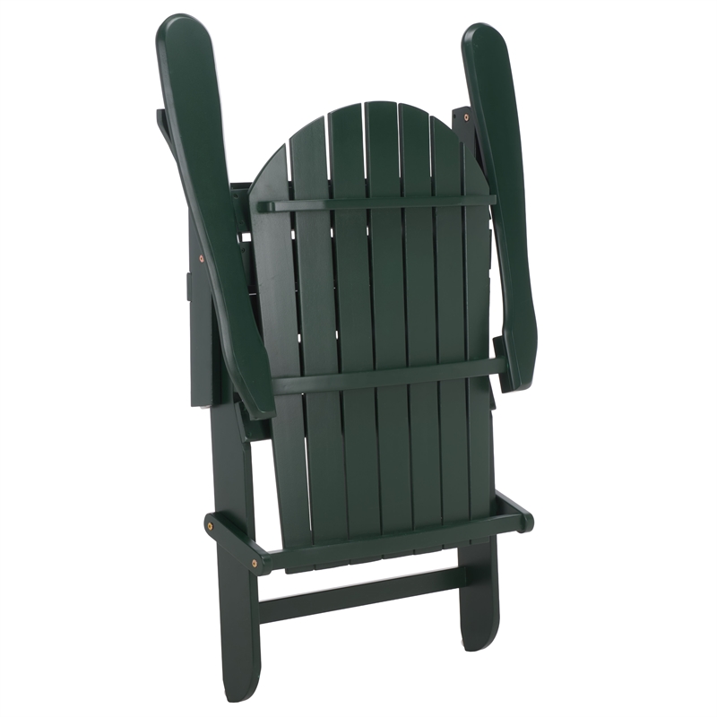 Safavieh Eden Wood Adirondack Chair in Green