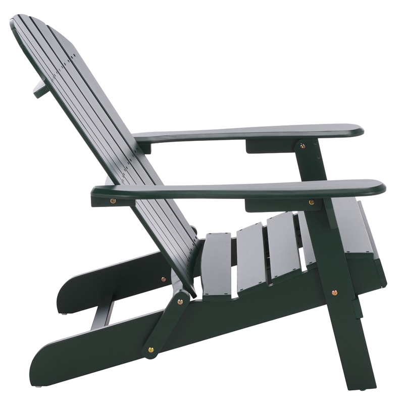 Safavieh Eden Wood Adirondack Chair in Green