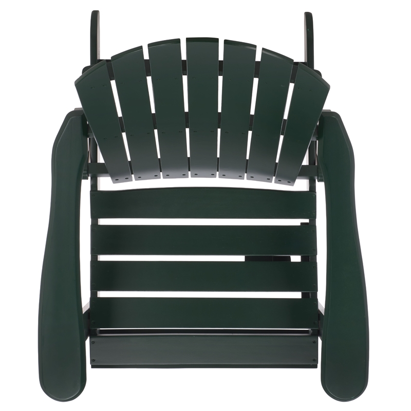 Safavieh Eden Wood Adirondack Chair in Green
