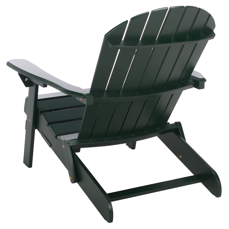 Safavieh Eden Wood Adirondack Chair in Green