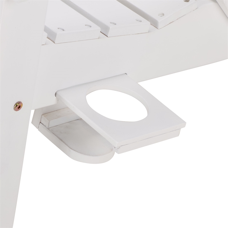 Safavieh Eden Wood Adirondack Chair in White