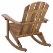 Safavieh Stowe Adirondack Wood Rocking Chair  in Teak
